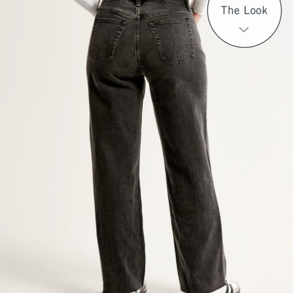 Abercrombie Low Rise Baggy Jeans curve love - Picture 2 of 4